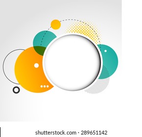 Vector Modern Design Circle template for infographics