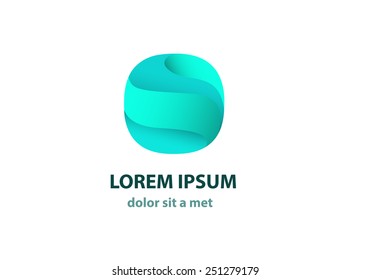 Vector modern design logo. Creative business shape for your company. 