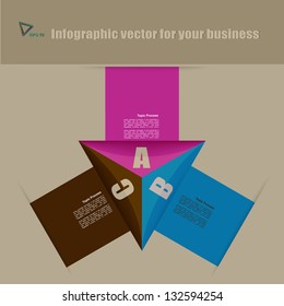 vector Modern Design template infographics , numbered banners , cutout lines , graphic or website layout vector