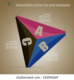 Vector Modern Design template infographics , numbered banners , cutout lines , graphic or website layout vector
