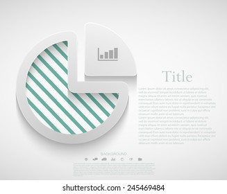 Vector modern diagram infographic. Creative business backgrouns
