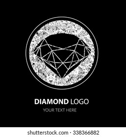Vector modern diamond logo -  colorful design