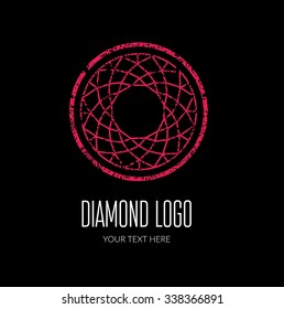 Vector modern diamond logo -  colorful design