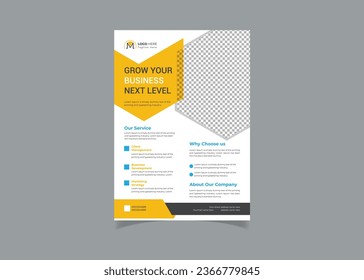 Vector modern digital marketing expert flyer template or brochure cover