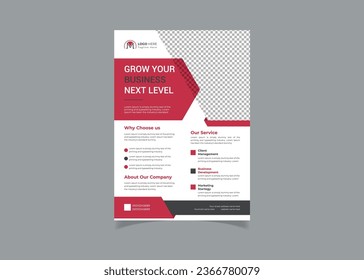 Vector modern digital marketing expert flyer template or brochure cover