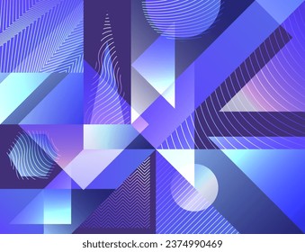 vector modern digital network gradient geometric and lines overlapped background for brochure banner and publication.