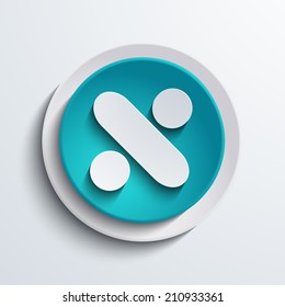 vector modern division circle icon. Web element design