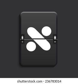 vector modern division scoreboard black icon. Eps 10