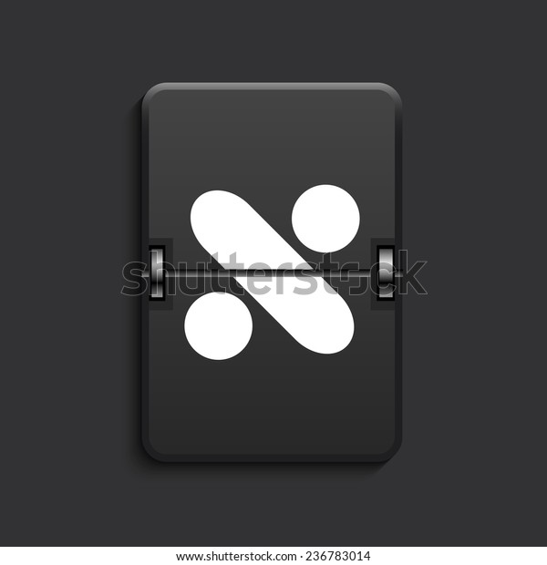 vector\
modern division scoreboard black icon. Eps\
10