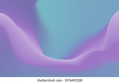 Vector modern dynamic cyan background. Gradient purple waves fond. Motion Abstract Illustration. 