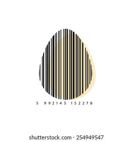 Vector modern easter element design. Egg background