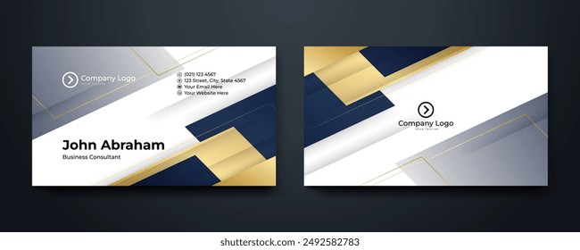 vector modern elegant business card template presentation vector