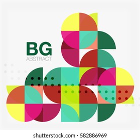 Banner de círculo moderno y elegante. Fondo de plantilla de vector para diseño de flujo de trabajo, diagrama, opciones de número o diseño web