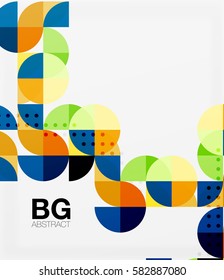 Modernes, elegantes Rundbanner mit Vektorgrafik. Vektorvorlagenhintergrund für das Workflowlayout, -diagramm, -nummeroptionen oder Webdesign