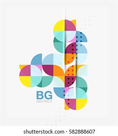 Banner de círculo moderno y elegante. Fondo de plantilla de vector para diseño de flujo de trabajo, diagrama, opciones de número o diseño web