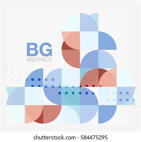 Vector modern elegant circle banner. Vector template background for workflow layout, diagram, number options or web design