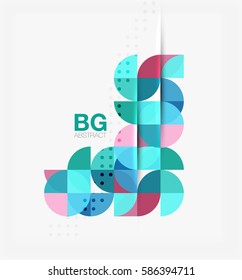 Banner de círculo moderno y elegante. Fondo de plantilla de vector para diseño de flujo de trabajo, diagrama, opciones de número o diseño web