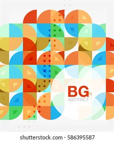 Vector modern elegant circle banner. Vector template background for workflow layout, diagram, number options or web design