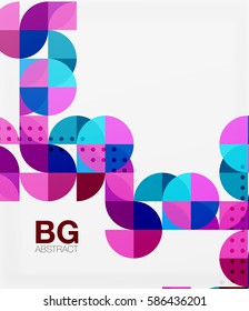 Banner de círculo moderno y elegante. Fondo de plantilla de vector para diseño de flujo de trabajo, diagrama, opciones de número o diseño web