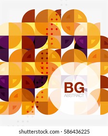 Vector modern elegant circle banner. Vector template background for workflow layout, diagram, number options or web design