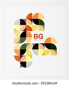 Vector modern elegant circle banner. Vector template background for workflow layout, diagram, number options or web design