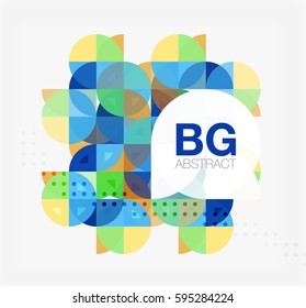 Banner de círculo moderno y elegante. Fondo de plantilla de vector para diseño de flujo de trabajo, diagrama, opciones de número o diseño web
