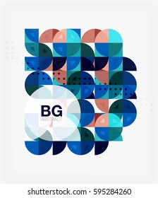 Vector modern elegant circle banner. Vector template background for workflow layout, diagram, number options or web design