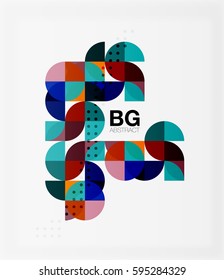 Vector modern elegant circle banner. Vector template background for workflow layout, diagram, number options or web design