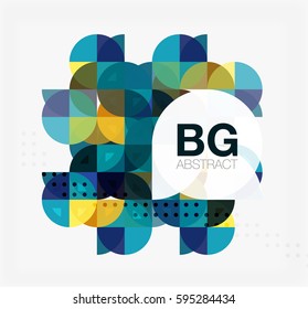 Banner de círculo moderno y elegante. Fondo de plantilla de vector para diseño de flujo de trabajo, diagrama, opciones de número o diseño web