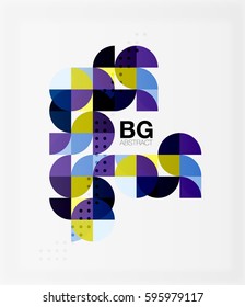 Vector modern elegant circle banner. Vector template background for workflow layout, diagram, number options or web design