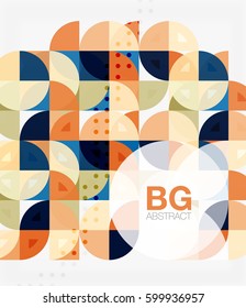 Vector modern elegant circle banner. Vector template background for workflow layout, diagram, number options or web design