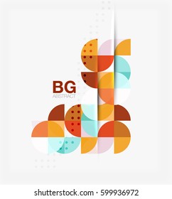 Banner de círculo moderno y elegante. Fondo de plantilla de vector para diseño de flujo de trabajo, diagrama, opciones de número o diseño web
