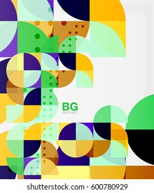 Vector modern elegant circle banner. Vector template background for workflow layout, diagram, number options or web design