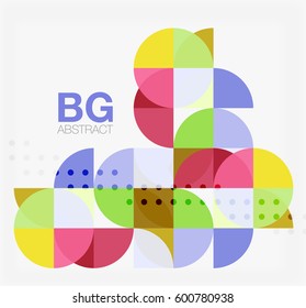 Vector modern elegant circle banner. Vector template background for workflow layout, diagram, number options or web design