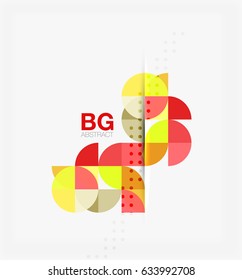 Banner de círculo moderno y elegante. Fondo de plantilla de vector para diseño de flujo de trabajo, diagrama, opciones de número o diseño web
