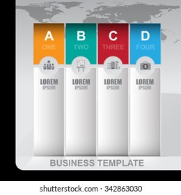 Vector modern element of business template and icon for infographic and presentation
