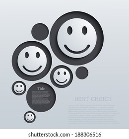 vector modern emotions background. Eps 10 illustration