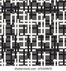 Vector modern empty stripe monochrome board background. Ready layout for your design. Check background mockup