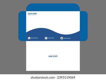 vector  Modern Envelope design Template   .