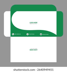 Vector modern envelope design template
