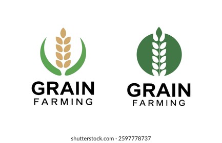 vector Modern Farm Logo Design