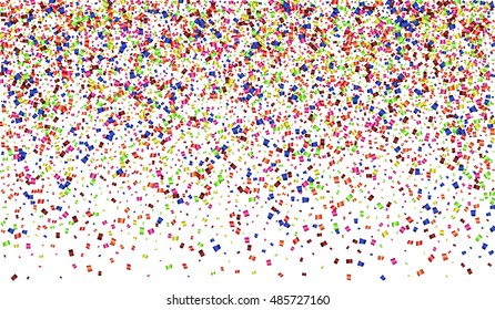 Vector modern festive confetti abstract background. Eps10