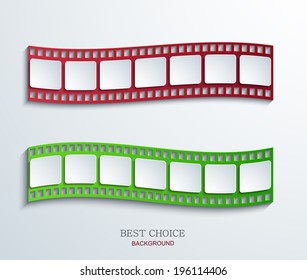 Vector modern film background. Creative illustration. Eps10