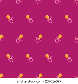 Vector modern flat baby nipple seamless pattern