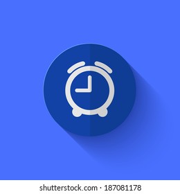 Vector modern flat blue circle icon. Eps10