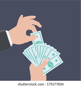 Vector modern flat business background. Eps 10