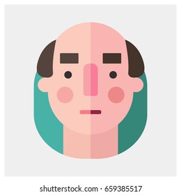Vector modern flat and colorful icon with shadow. Design elements for mobile and web applications.