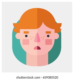 Vector modern flat and colorful icon with shadow. Design elements for mobile and web applications.