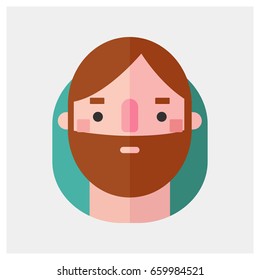 Vector modern flat and colorful icon with shadow. Design elements for mobile and web applications.