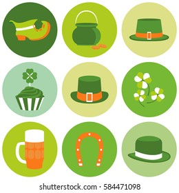 Vector modern flat design icon on Saint Patricks Day